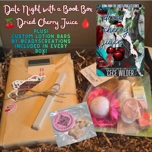 Curated/Signed by Author Date Night Book Box *Unedited Proof* Dried Cherry Juice